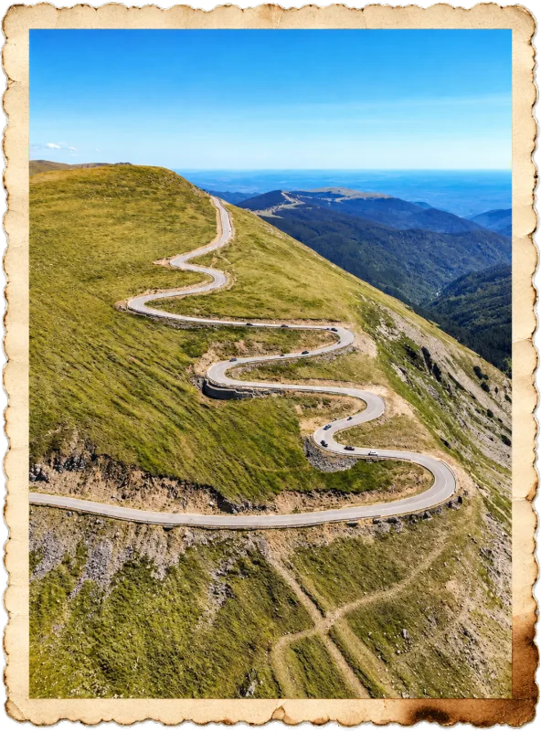 The Transalpina road in the Parâng mountains